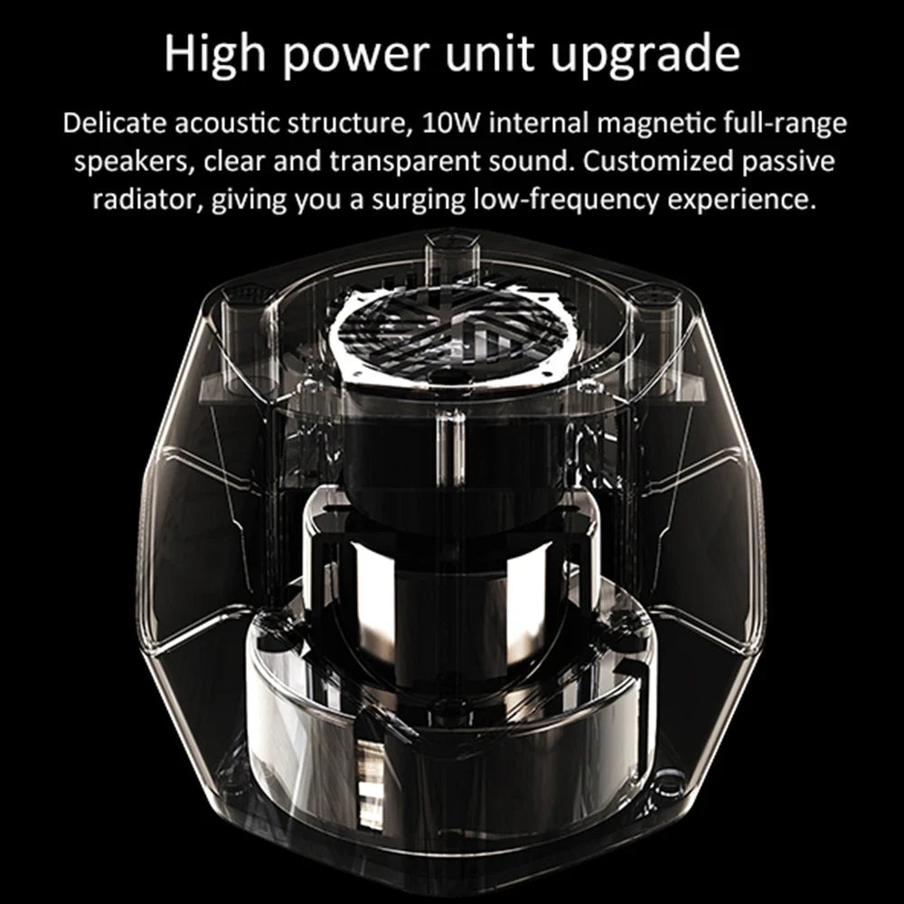 Ferrofluid Rhythm Speaker — Magnetic Fluid Desk Speaker with Music Sync Lamp - Unknown Supply