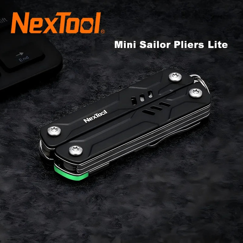 NexTool Mini Sailor Pliers Lite 10 In 1 Folding EDC Multi Tool Scissors Screwdriver Outdoor Portable Equipment Hand Tools by Unknown Supply