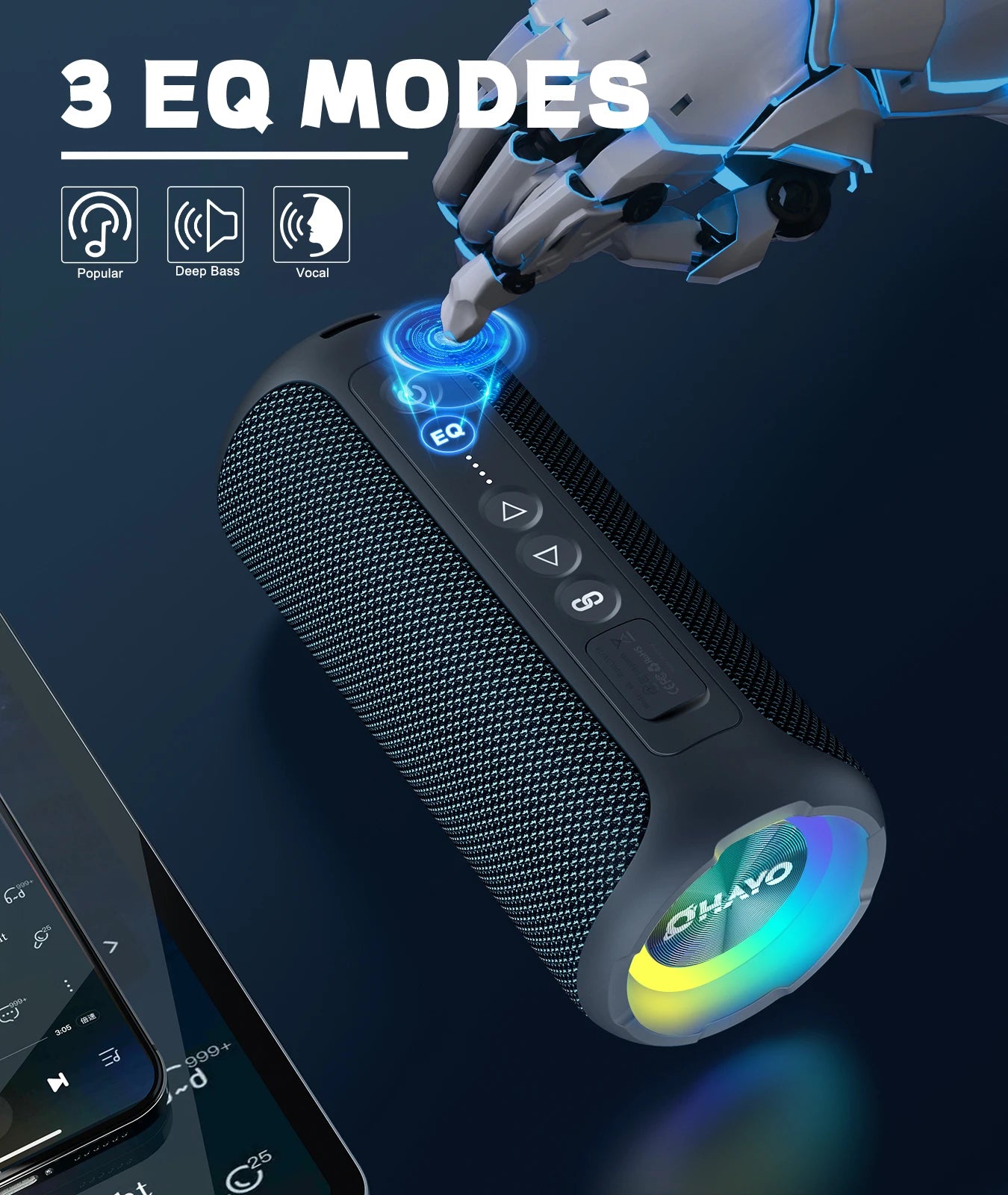 Ortizan X8 Pro 40W Bluetooth Speaker – IPX7 Waterproof, 30H Battery, Portable Outdoor by Unknown Supply